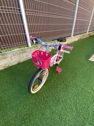Bicicleta infantil Btwin 14 rosa