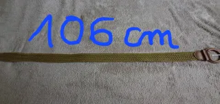 Lote 3 cinturones trenzados dorado, negro y verde