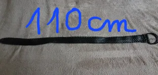 Lote 3 cinturones trenzados dorado, negro y verde