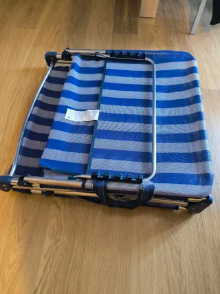 Hamaca/Tumbona Playa Jardín Azul/Blanco