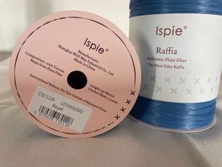 2 gomitoli rafia naturale ISPIE Royal