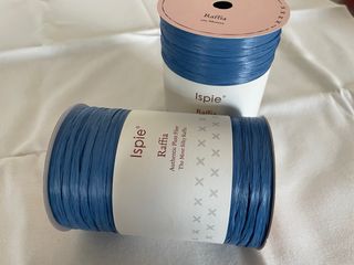 2 gomitoli rafia naturale ISPIE Royal