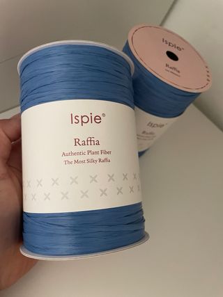2 gomitoli rafia naturale ISPIE Royal