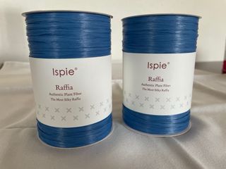 2 gomitoli rafia naturale ISPIE Royal