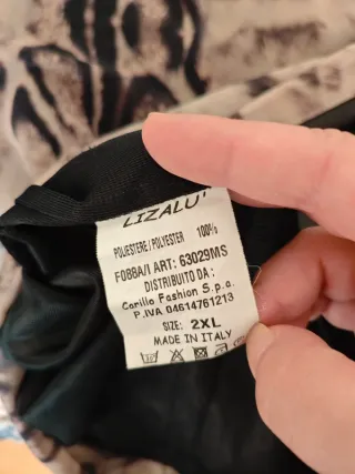 Blusa Lizalù maculata poliestere tg. XXL