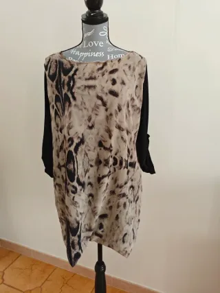 Blusa Lizalù maculata poliestere tg. XXL