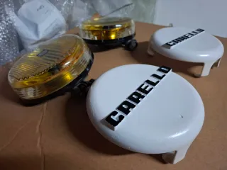 Fari Carello Gialli con Copri Fari