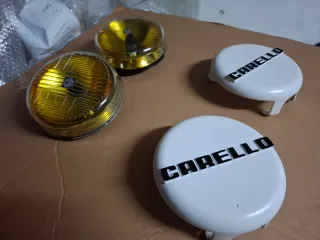 Fari Carello Gialli con Copri Fari