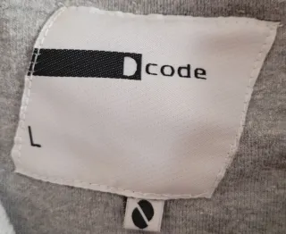 Sudadera Dcode Gris Cremallera Talla L