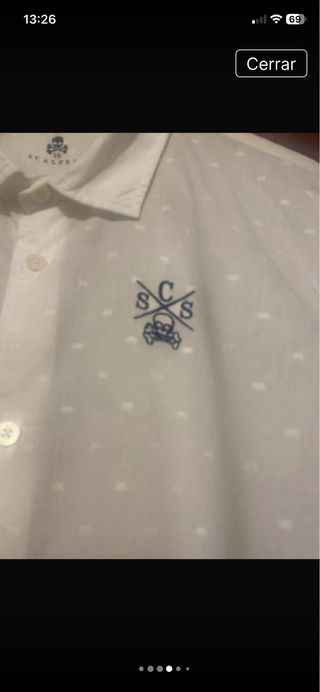 Camisa Scalpers niño talla 16, original