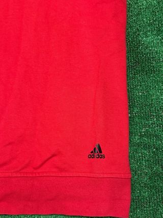 Sudadera Adidas Roja con Diseño