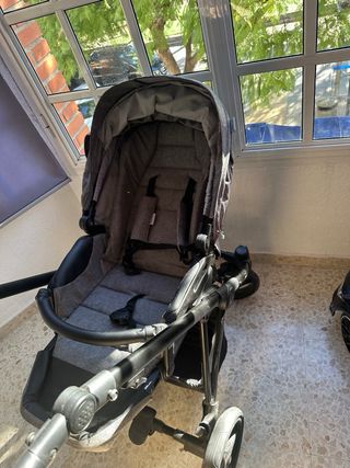 Cochecito Bebé Bebetto Gris