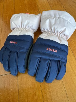 Guantes Nieve Wedze 5-6 Años Azul/Rosa
