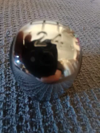 Perilla palanca cambios coche cromada