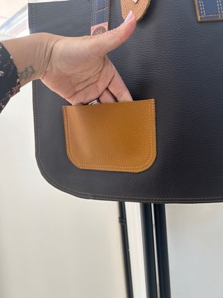 Bolso de piel para portátil