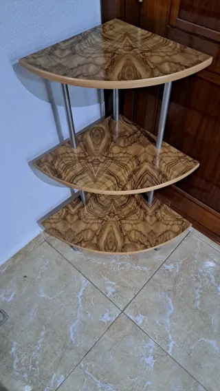 Estantería esquinera 3 baldas