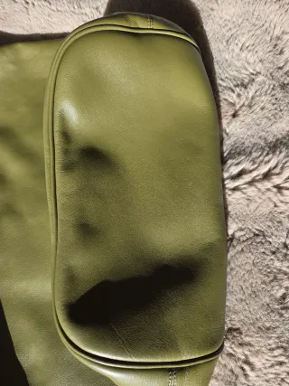 Bolso Zubi Cubo L Piel Verde Oliva