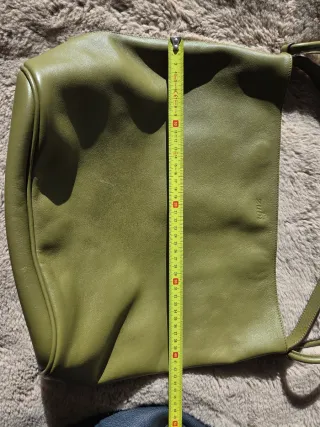 Bolso Zubi Cubo L Piel Verde Oliva