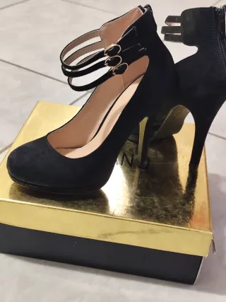 Scarpe con tacco nere eleganti