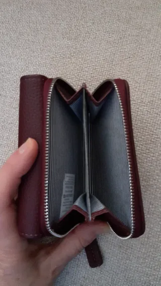 Portafoglio donna bordeaux