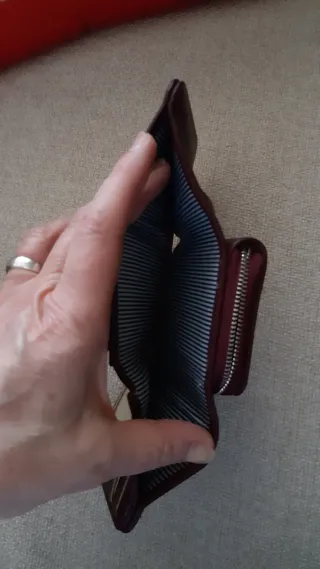 Portafoglio donna bordeaux