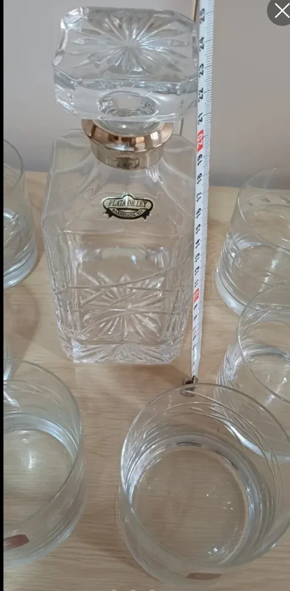 Juego de licores de cristal