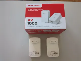 Adaptador Red Enchufes PLC MERCUSYS AV1000