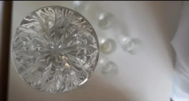 Juego de licores de cristal tallado