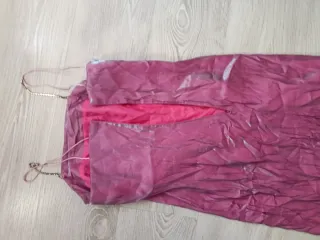 Vestido fiesta rosa fucsia ajustado T40