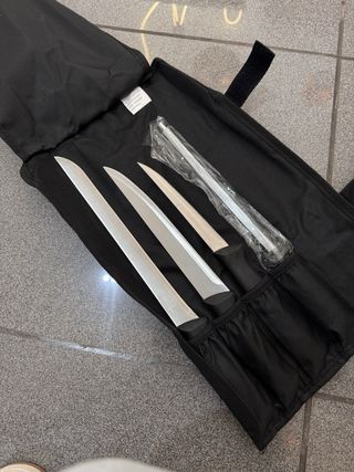 Set cuchillos profesionales ELPOZO + chaira – NUEV