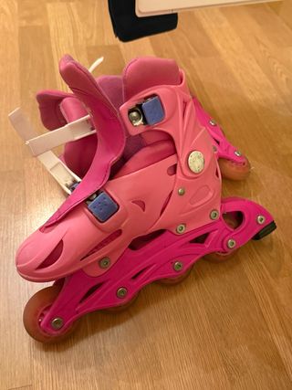 Patines rosas niña talla ajustable