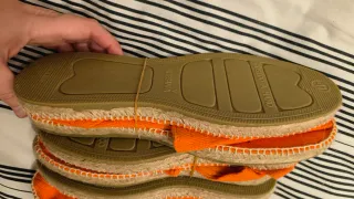 Zapatillas esparto boda naranja