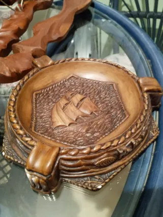 Cenicero de Cuba con diseño de barco