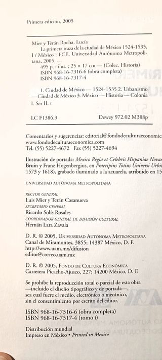 La primera traza de la ciudad de Mexico 1524-1535