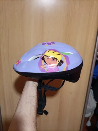 Casco bici infantil T:S (47-53) Dora + Rodilleras