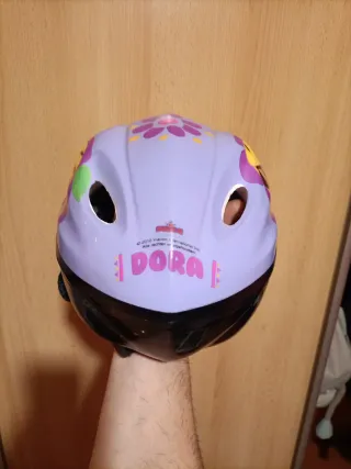 Casco bici infantil T:S (47-53) Dora + Rodilleras