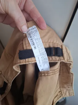 Pantalón cargo Bershka beige mujer