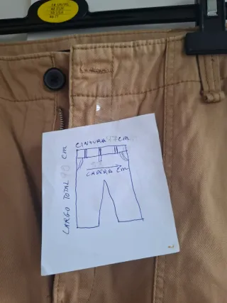 Pantalón cargo Bershka beige mujer