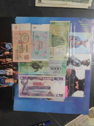 Lote 6 Billetes Varios Países