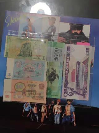 Lote 6 Billetes Varios Países