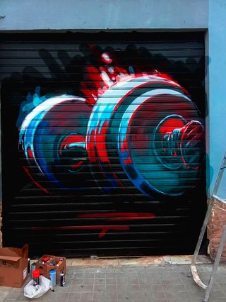 GRAFFITI PERSIANA PINTOR FACHADA