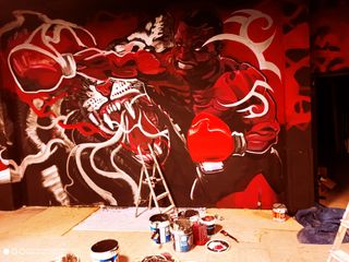 GRAFFITI PERSIANA PINTOR FACHADA