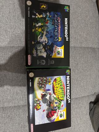 Cajas N64 Jet Force Gemini y Mischief Makers