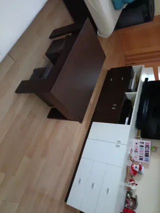 Salón completo. Mueble, mesas y sillas