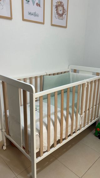 Vestidura Cuna Bebé Zorro y Árbol