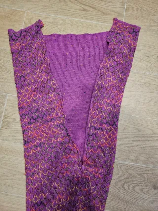 Manta cola de sirena morada