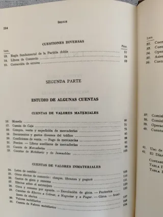 Teneduría de Libros - Segundo Grado