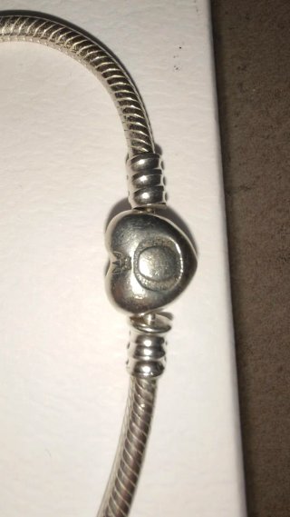 Pulsera Pandora Corazón Plata 20cm