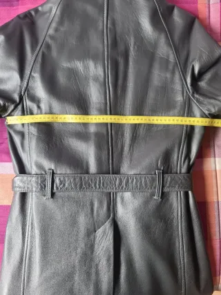 Abrigo de cuero de hombre