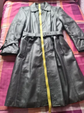 Abrigo de cuero de hombre